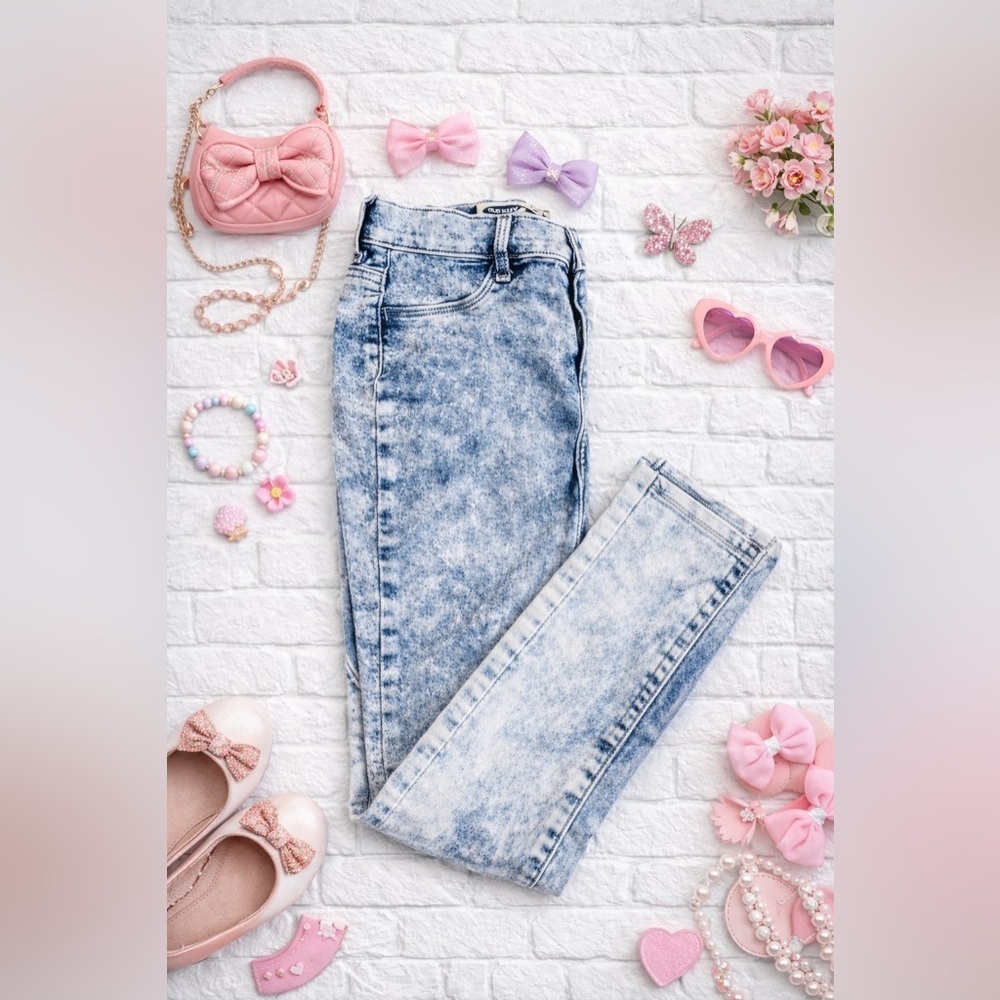 Old Navy Ballerina Crop Jegging Girls 16 Stonewashed